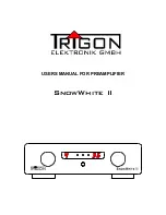 Preview for 1 page of Trigon SnowWhite II User Manual