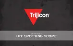 Trijicon HD SPOTTING SCOPE Instruction Manual предпросмотр