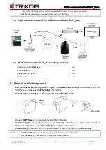 Preview for 7 page of Trikdis G16T 3 Series User Manual