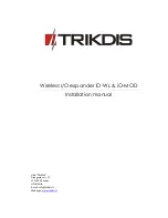 Preview for 1 page of Trikdis iO-WL Installation Manual