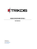 Trikdis RFH11 User Manual предпросмотр