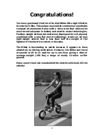 Preview for 2 page of Trikke Bikke Owner'S Manual