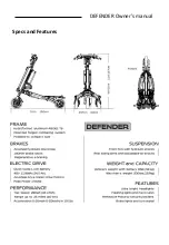 Preview for 4 page of Trikke DEFENDER Owner'S Manual