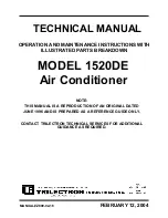 TRILECTRON 1520DE Technical Manual preview