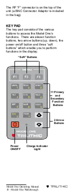 Preview for 13 page of Trilithic Model One Operation Manual