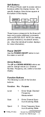 Preview for 14 page of Trilithic Model One Operation Manual