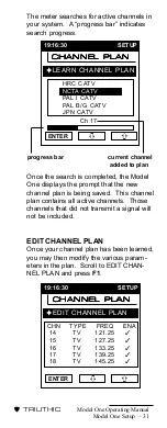 Preview for 34 page of Trilithic Model One Operation Manual