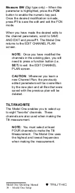 Preview for 37 page of Trilithic Model One Operation Manual