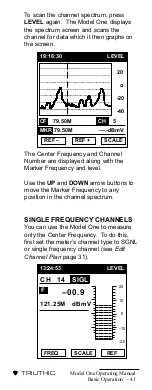 Preview for 44 page of Trilithic Model One Operation Manual