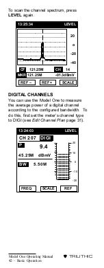 Preview for 45 page of Trilithic Model One Operation Manual