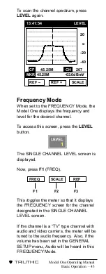 Preview for 46 page of Trilithic Model One Operation Manual