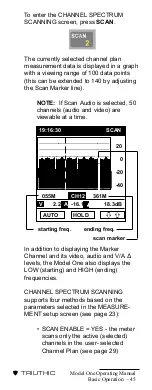 Preview for 48 page of Trilithic Model One Operation Manual