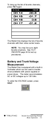 Preview for 56 page of Trilithic Model One Operation Manual