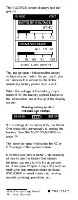 Preview for 57 page of Trilithic Model One Operation Manual