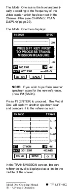 Preview for 61 page of Trilithic Model One Operation Manual