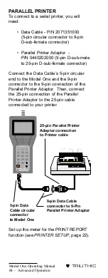 Preview for 71 page of Trilithic Model One Operation Manual