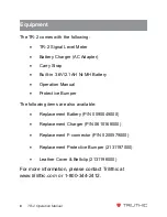 Preview for 8 page of Trilithic TR-2 Operation Manual