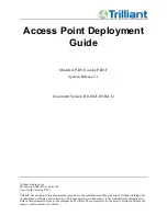 Trilliant AP-R9-E Deployment Manual preview