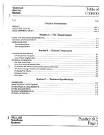 Preview for 3 page of Trillium Panther 612 Technical & Service Manual