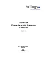 Trilogy Communications Mentor CX User Manual preview