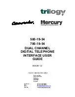 Trilogy Touch Technology 500-19-54 User Manual preview