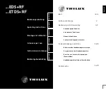 Preview for 1 page of Trilux EDS+RF Series Operating Instructions Manual