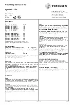 Preview for 2 page of Trilux Symbol I 450 Series Mounting Instructions