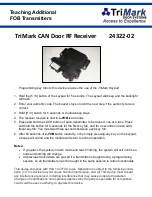 Preview for 5 page of TriMark 22314-01 Quick Start Manual