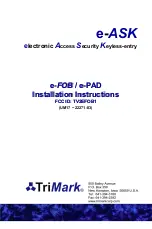 TriMark e-FOB Installation Instructions Manual preview