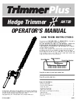 TrimmerPlus AH720 Operator'S Manual предпросмотр