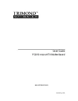 trimond TRIMOND FC810 User Manual предпросмотр