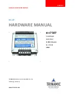 Trinamic IDX 7507 Hardware Manual preview