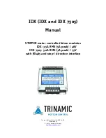 Trinamic IDX Manual предпросмотр