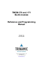 Preview for 1 page of Trinamic TMCM-170 Programming And Reference Manual