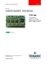 Trinamic TMCM-343 Hardware Manual preview