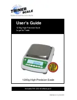 Preview for 1 page of Triner Scale 1200g High Precision Scale User Manual