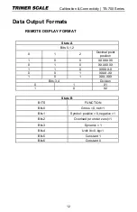 Предварительный просмотр 14 страницы Triner Scale TS 700-WB Calibration Instruction