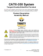 Предварительный просмотр 2 страницы Trinity Highway CAT-350 Assembly Manual