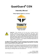 Preview for 2 page of Trinity Highway QuadGuard CEN QI2405 Assembly Manual