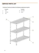 Предварительный просмотр 5 страницы Trinity 3-Tier Slat Shelving Rack Owner'S Manual