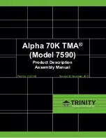 Preview for 1 page of Trinity Alpha 70K TMA 7590 Product Description And Assembly Manual