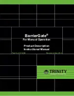 Trinity BarrierGate Series Product Description Instructional Manual preview