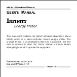 Trinity INFINITY User Manual предпросмотр