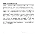 Preview for 4 page of Trinity INFINITY User Manual