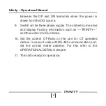 Предварительный просмотр 14 страницы Trinity INFINITY User Manual