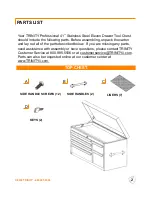 Preview for 3 page of Trinity PROFESSIONAL 41 HLRT24111 Owner'S Manual