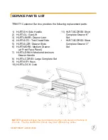 Preview for 8 page of Trinity PROFESSIONAL 41 HLRT24111 Owner'S Manual