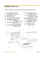 Preview for 9 page of Trinity PROFESSIONAL 41 HLRT24111 Owner'S Manual