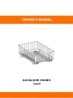 Trinity SLIDING WIRE DRAWER Owner'S Manual preview