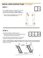 Preview for 3 page of Trinity SLIDING WIRE DRAWER Owner'S Manual